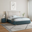 Azure Wingback Upholstered Bed