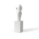 Modern Horse Head Sculpture on Pedestal