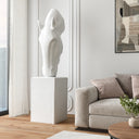 Modern Horse Head Sculpture on Pedestal