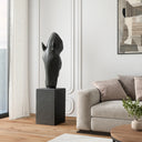 Modern Horse Head Sculpture on Pedestal